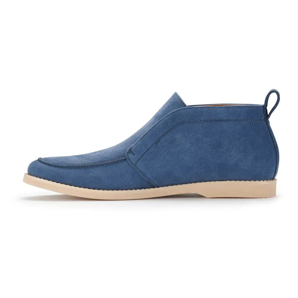 Faux-Suede Suede Faux-Leather Chukka Boots