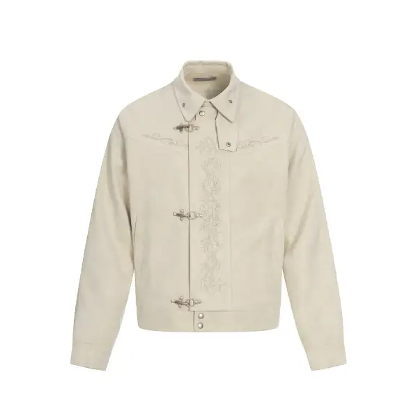 Embroidered Toggle Jacket