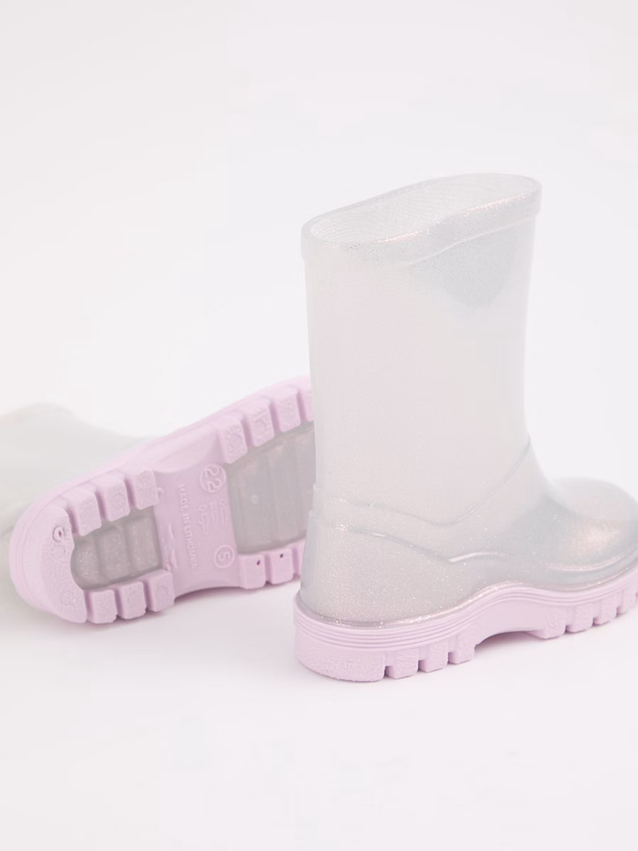 Glitter Shimmer Wellington Boots detail 2