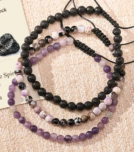 Quiet Fire Agate Bracelet