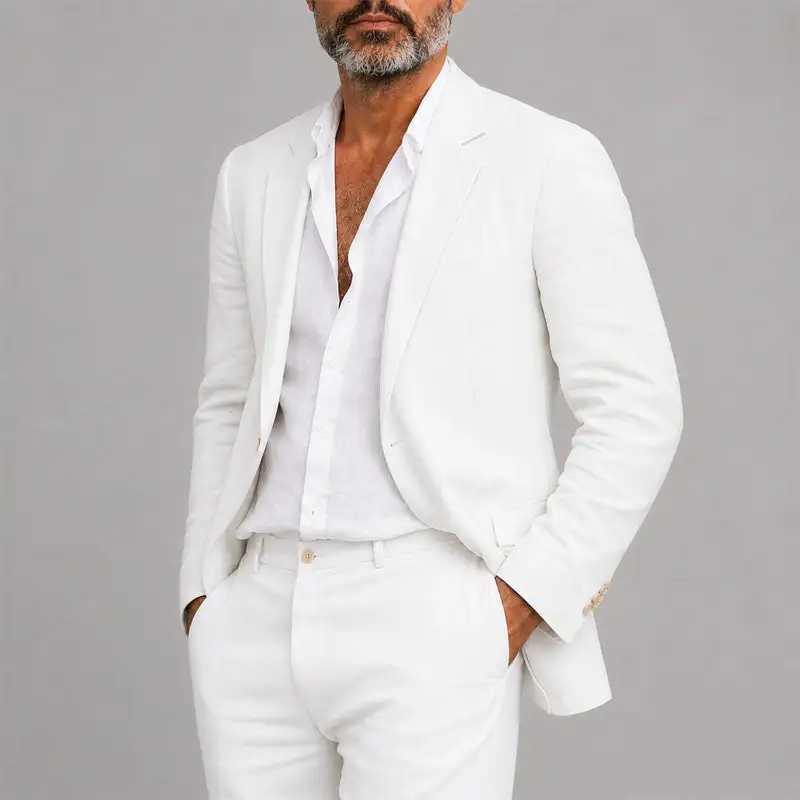 Men's Relaxed Blazer And Pants Suit