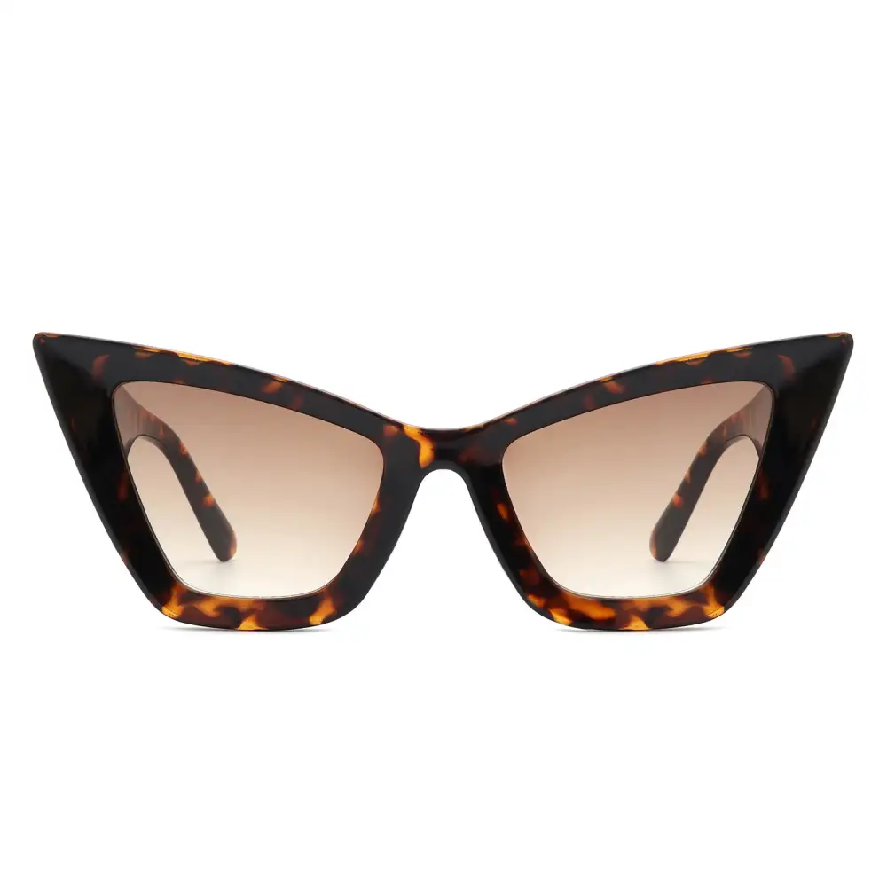 Retro Square High Pointed Cat-Eye Sunglasses