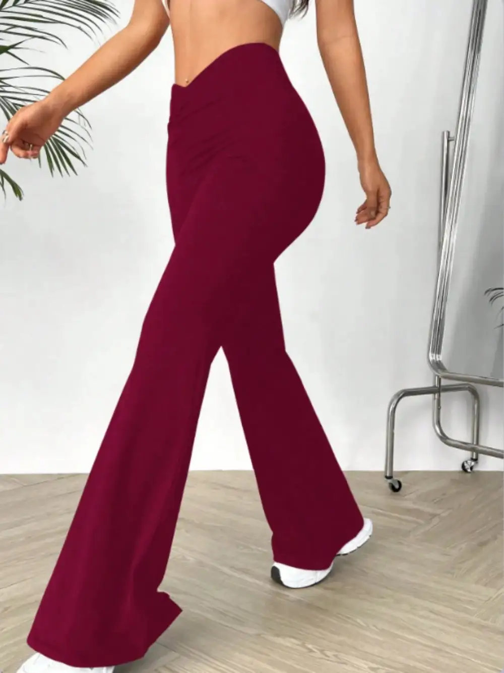 High Waisted Flared Pants