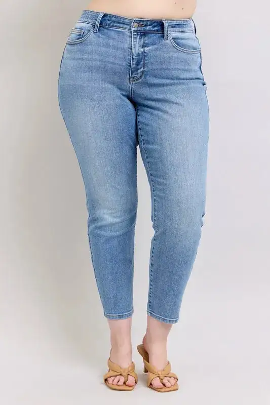Denim Mid Rise Pocketed Vintage Jeans