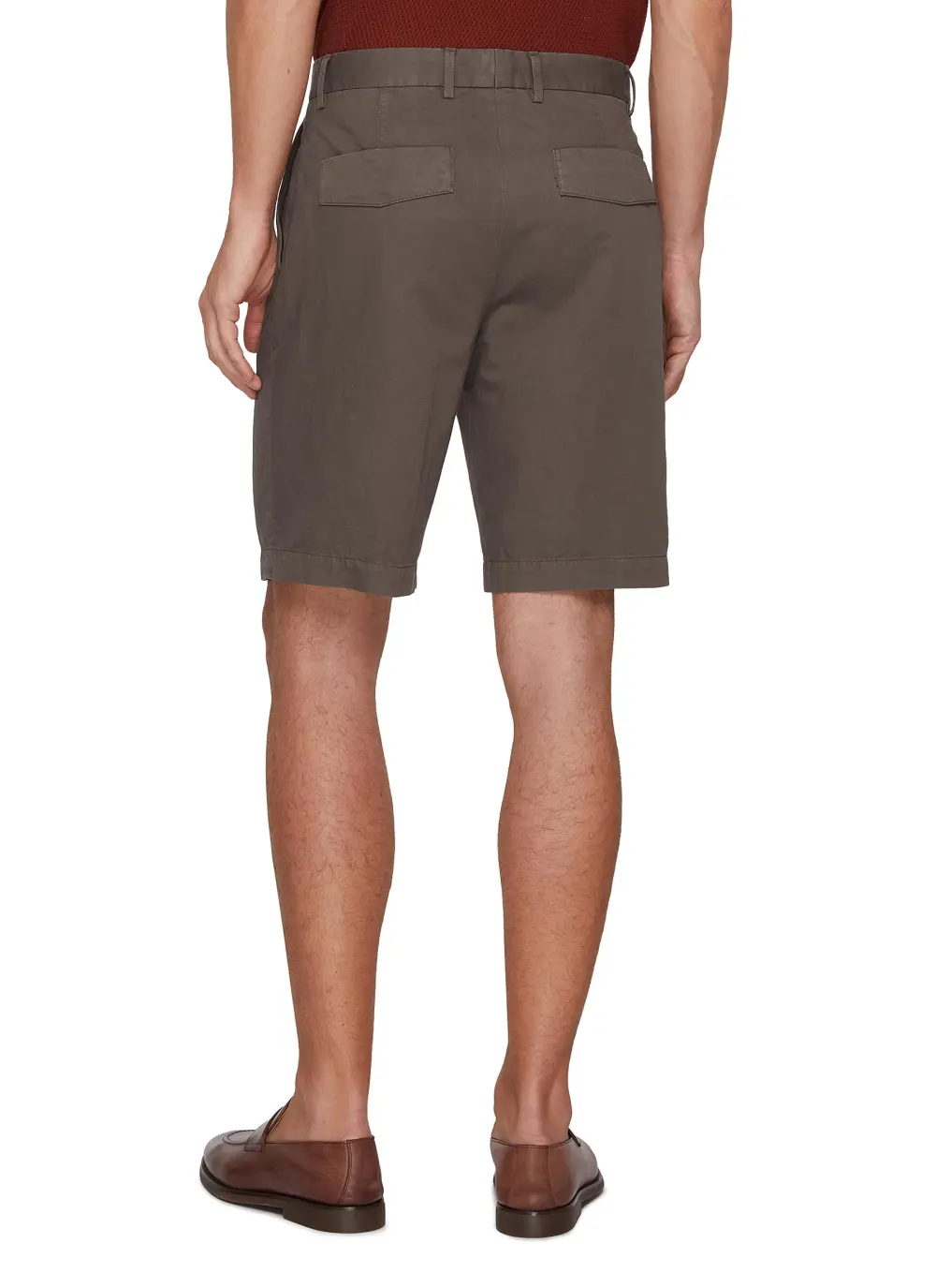 Casual Loose Breathable Dark Brown Shorts