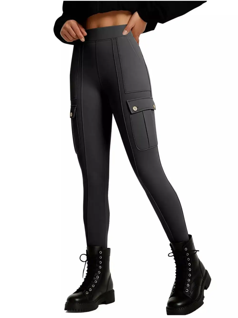 Refined High Waist Active Pants