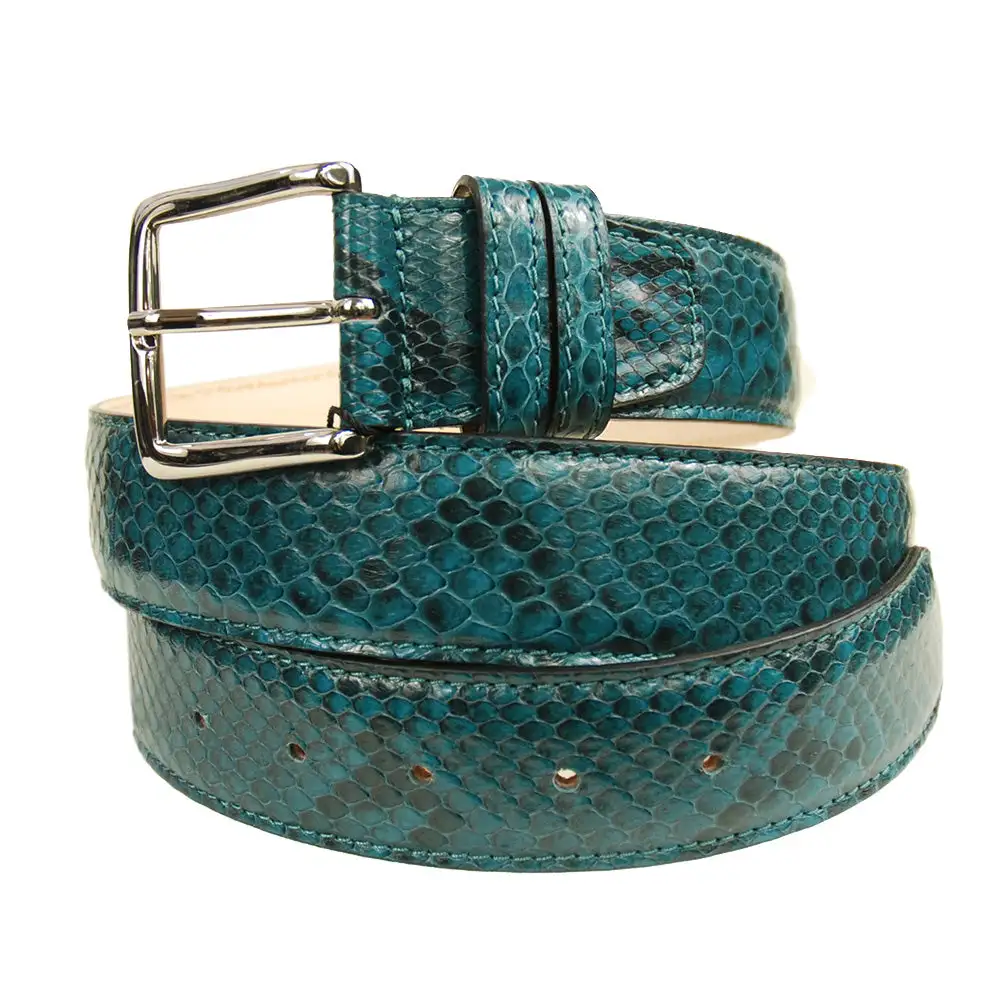 Casual Reptile Texture Buckle Belt