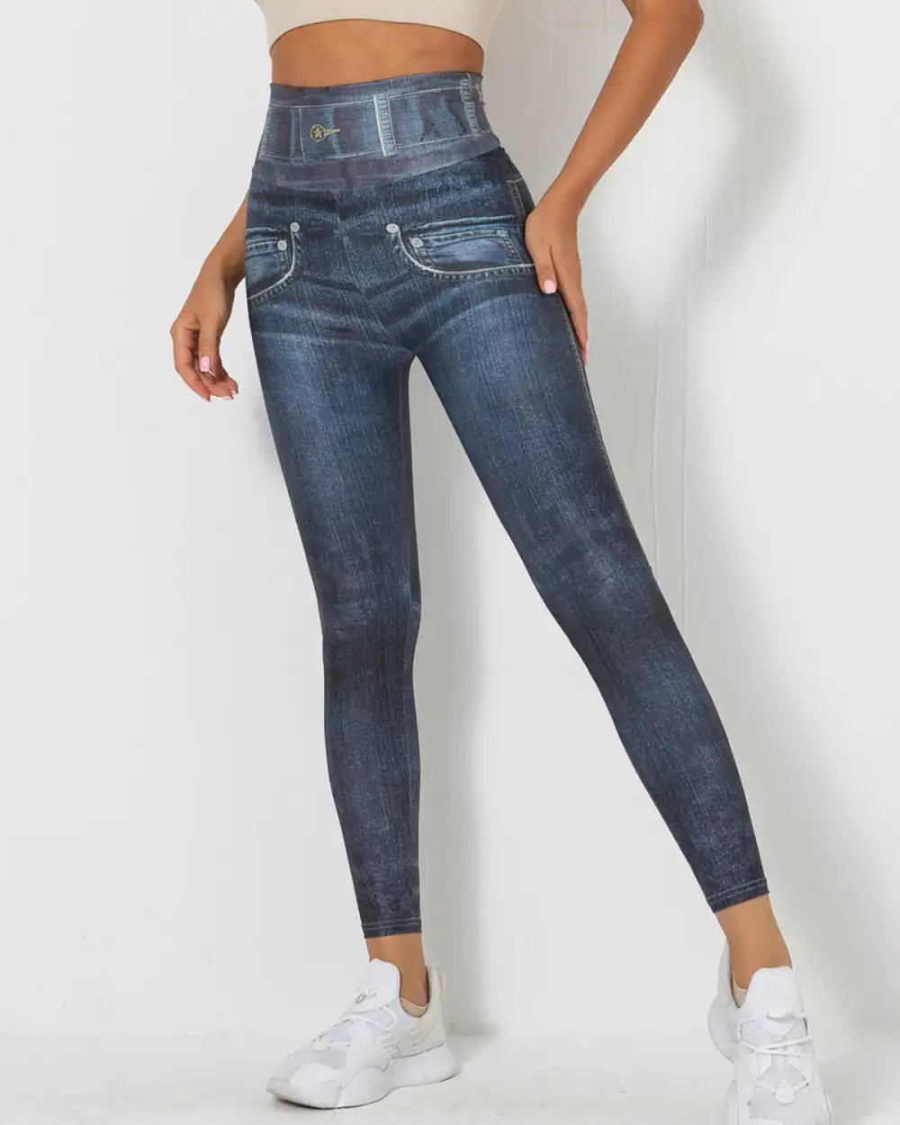 Active Scrunch Denim Leggings