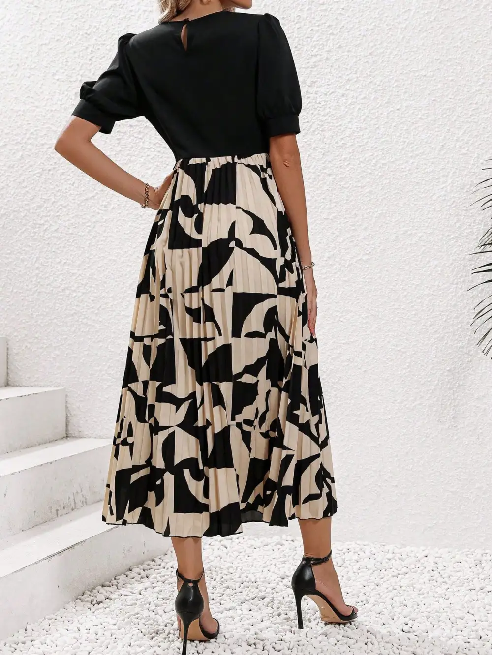 Patricia Elegant Pleated Midi Dress