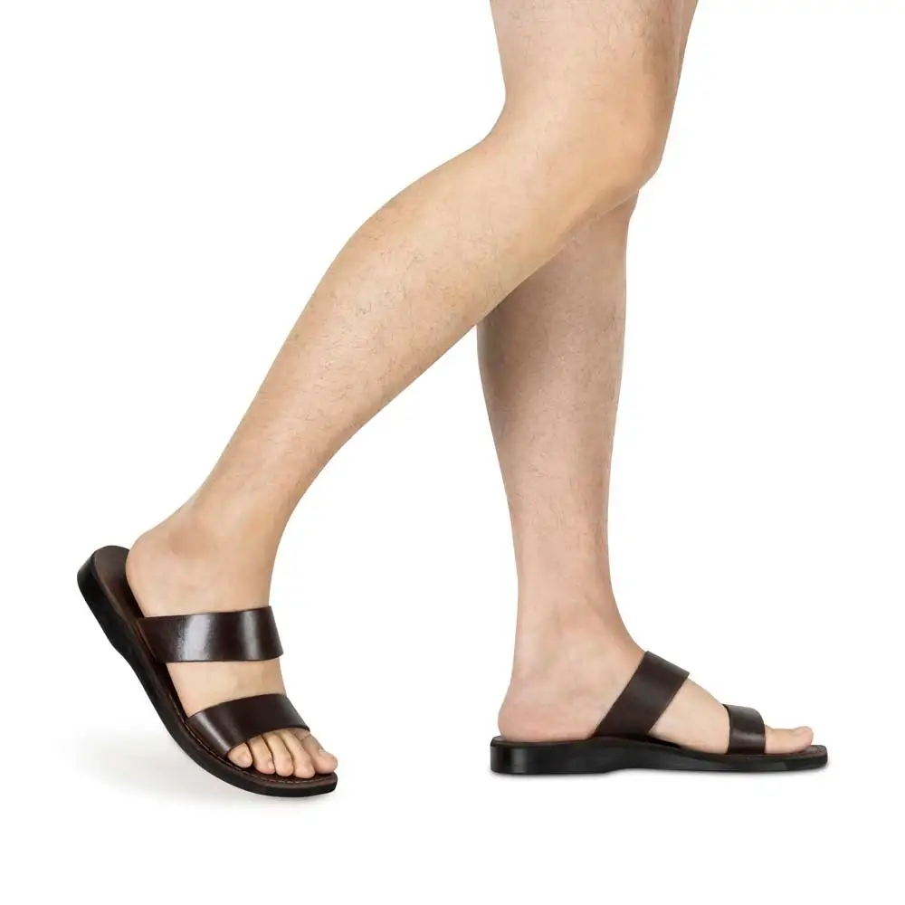 Leather Double Strap Sandals