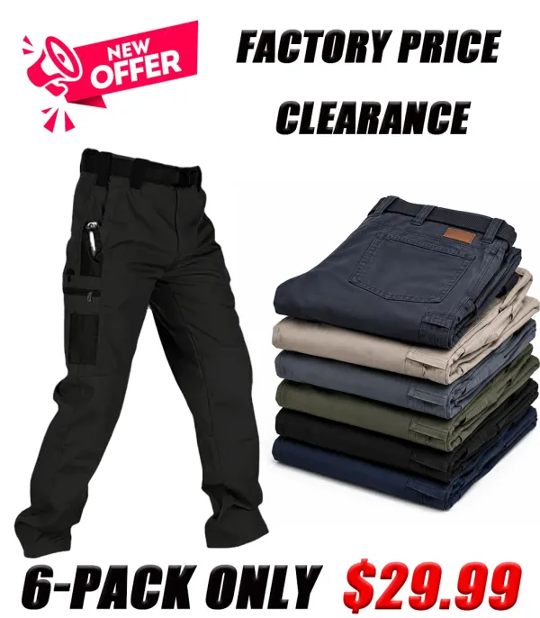 Men's Solid Color Tactical Work Pants