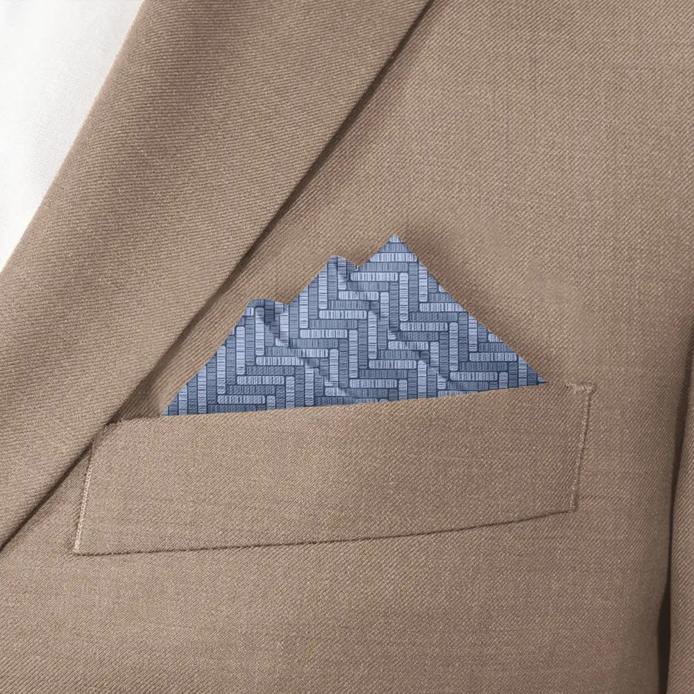 Understated Minimal Textured Pocket Square