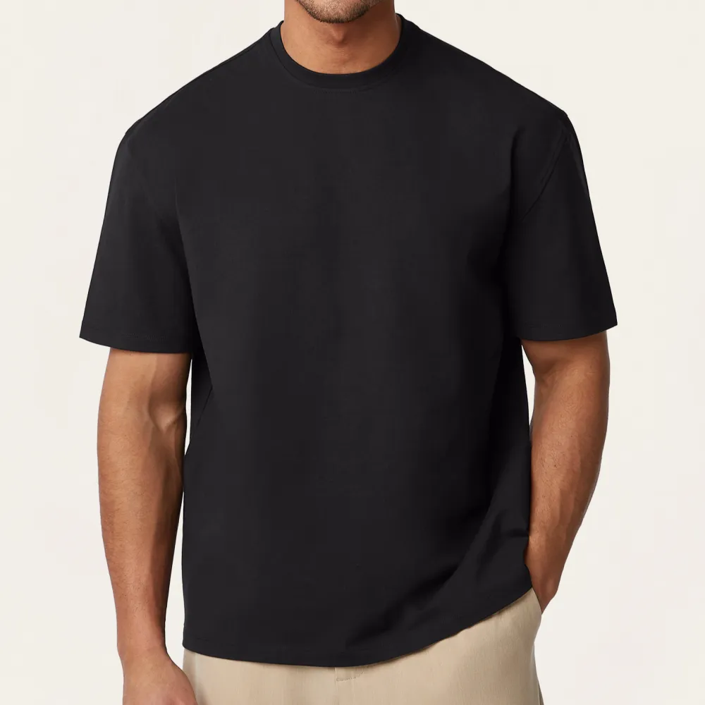 Classic Relaxed Fit Stretch Blend Round Neck T-Shirt