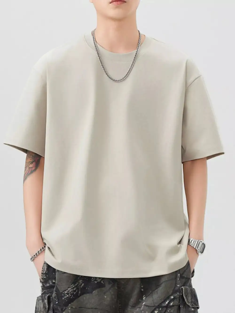 Cotton Round Neck Short Sleeve T-Shirt