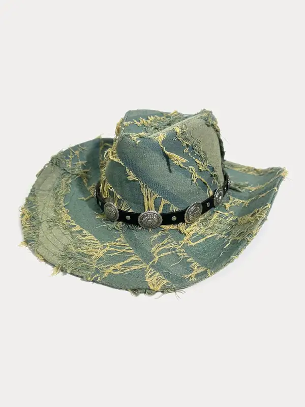 Western Fashion Distressed Cowboy Fedora Hats
