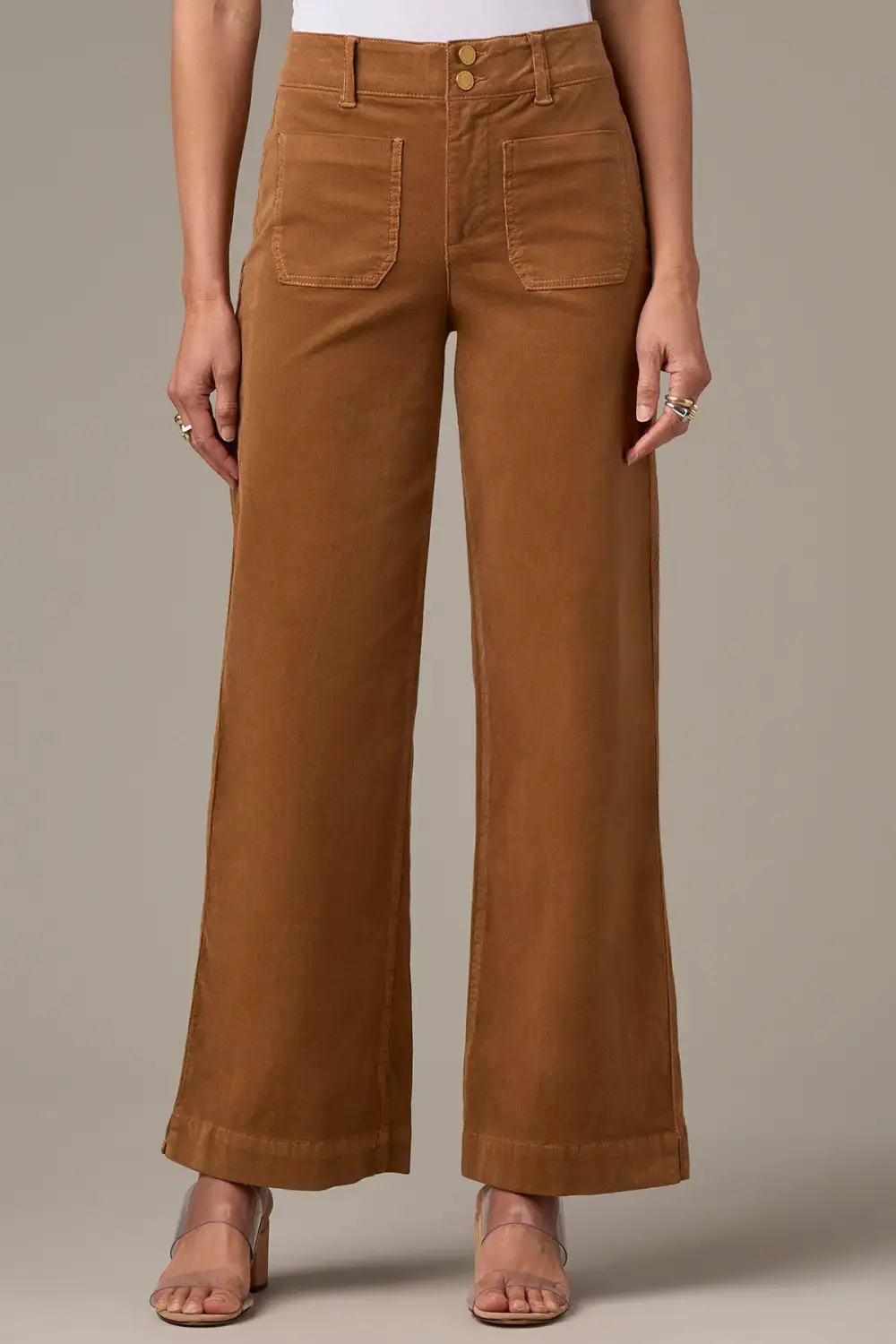High Rise  Wide Leg Pants