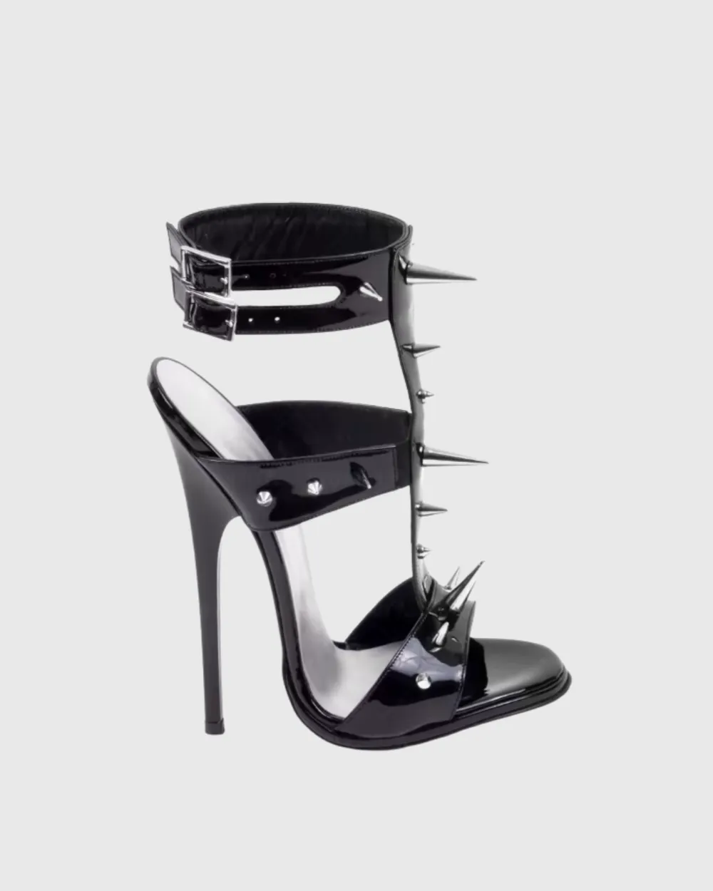 Rivet Strap Sandals in Black