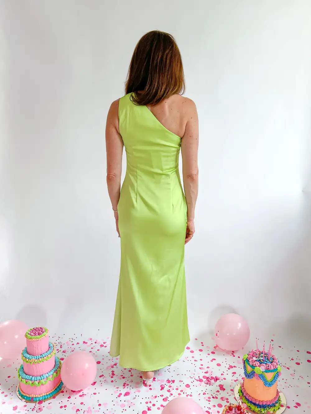 One Shoulder Maxi Gown