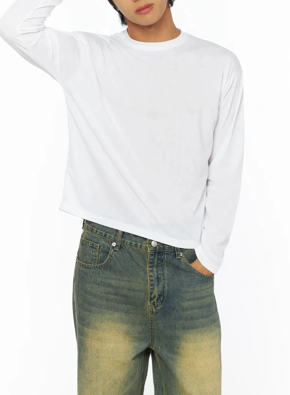 Men's Regular-Fit Basic Long Sleeve Tee