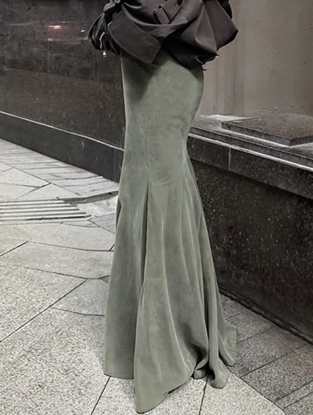 Floor Length Column Skirt