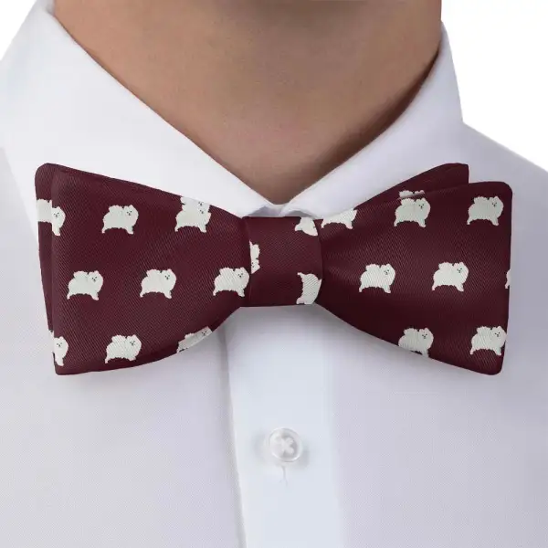 Pomeranian Pattern Bow Tie