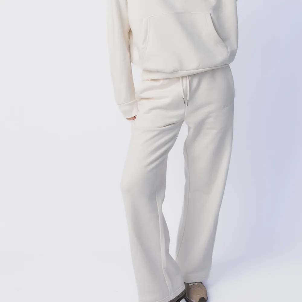 Wide Leg Cuffed Fleece Sweatpants