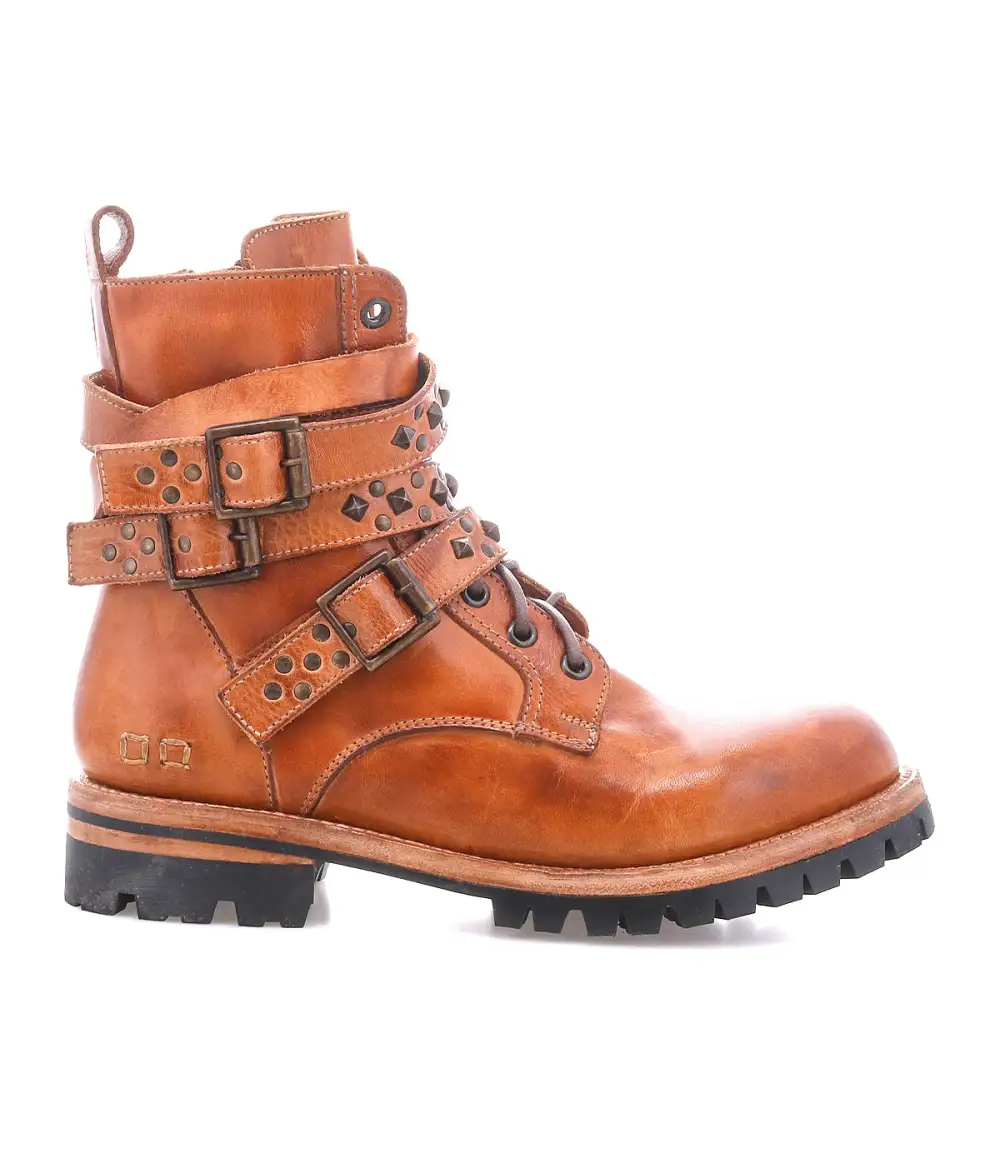 Side-Zip Lace-Up Combat Boots