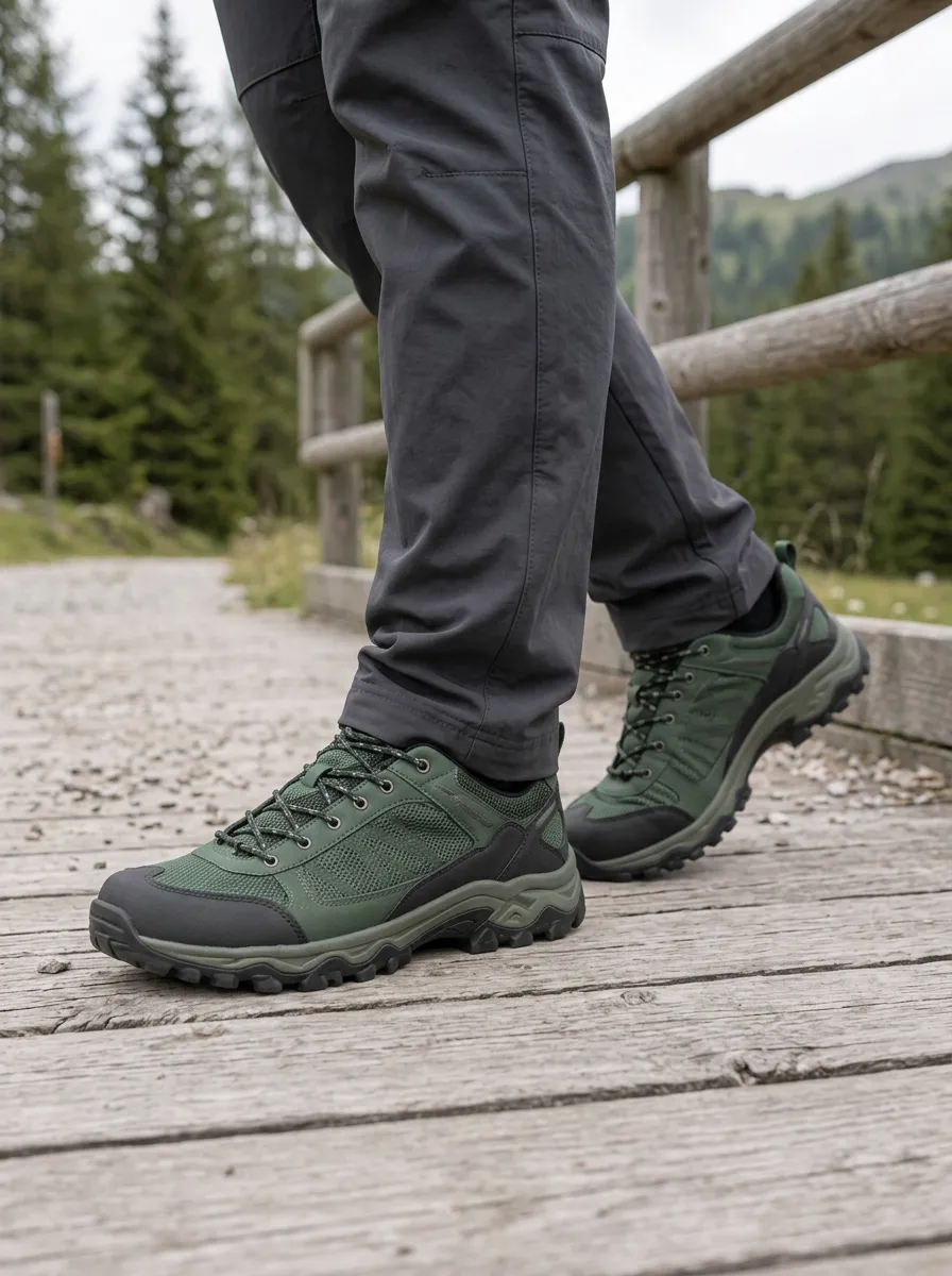 Men's Trail Terrain Hiking Mesh Printed Shoes
