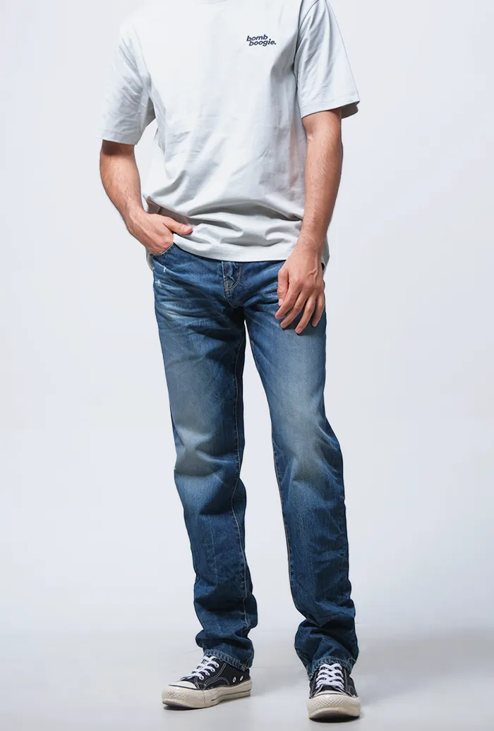 Men's Minimal Slim Fit Denim Pants
