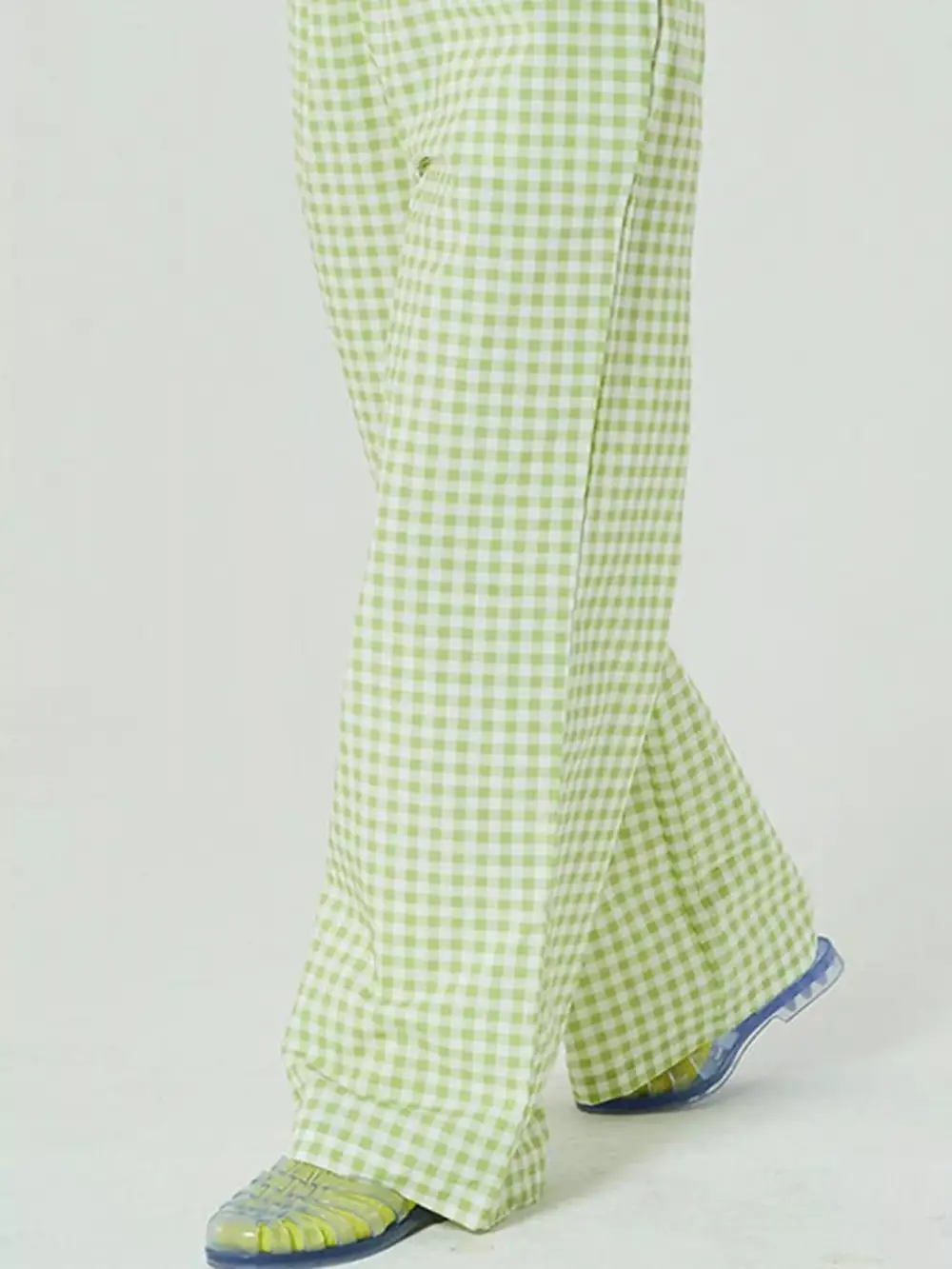 Relaxed Elastic Waist Wide Leg Pants