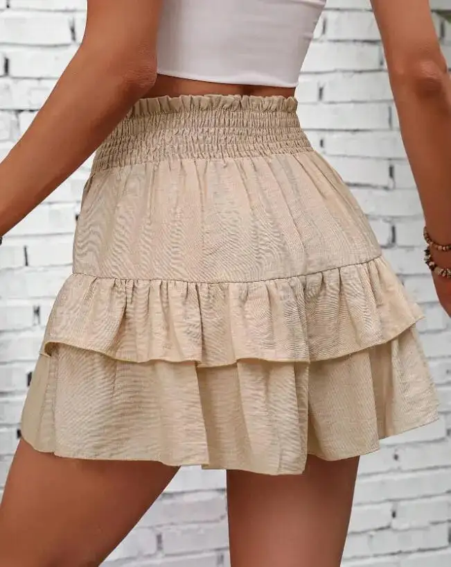 Ruffle High Waist Skort