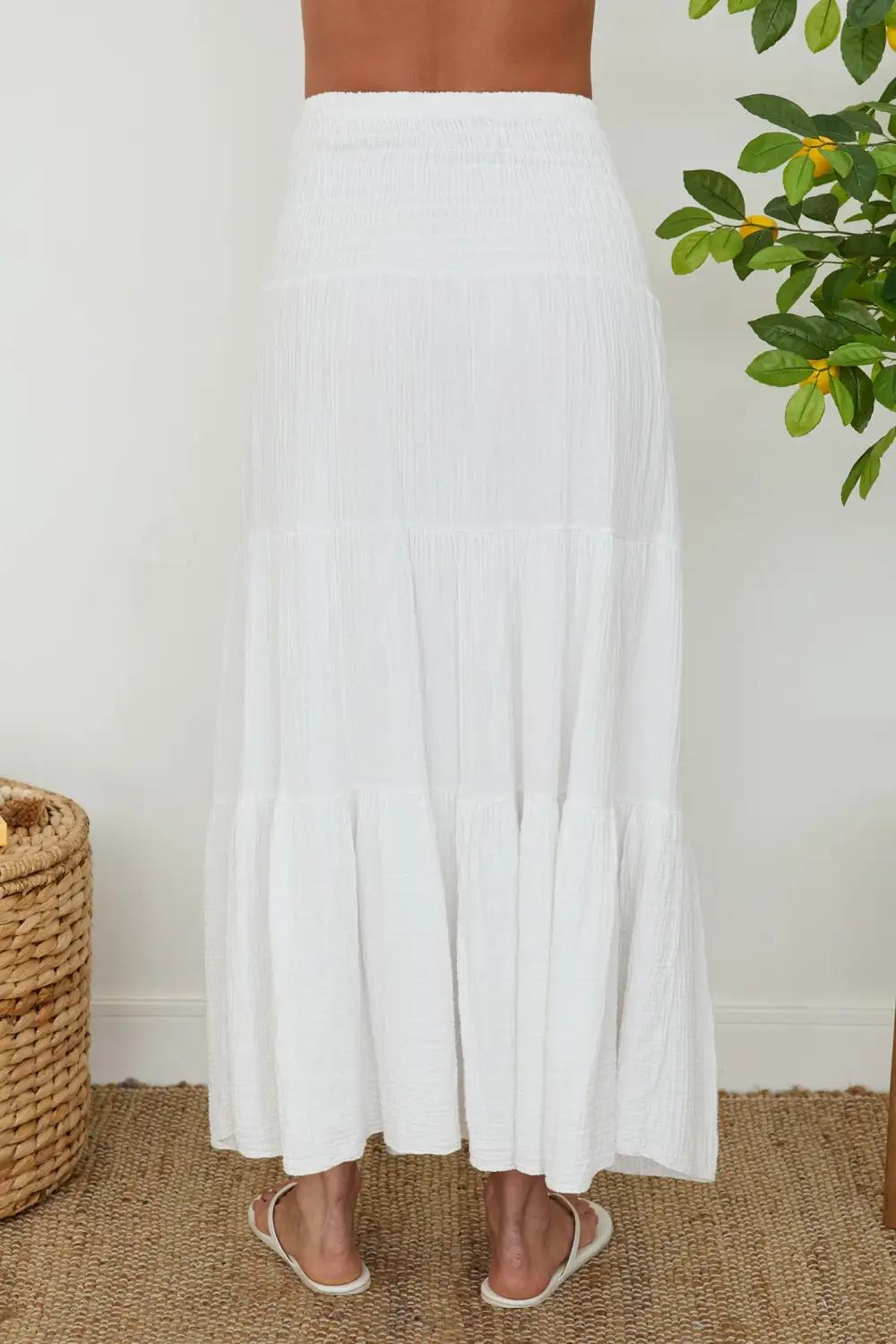 Refined Tiered Maxi Skirt