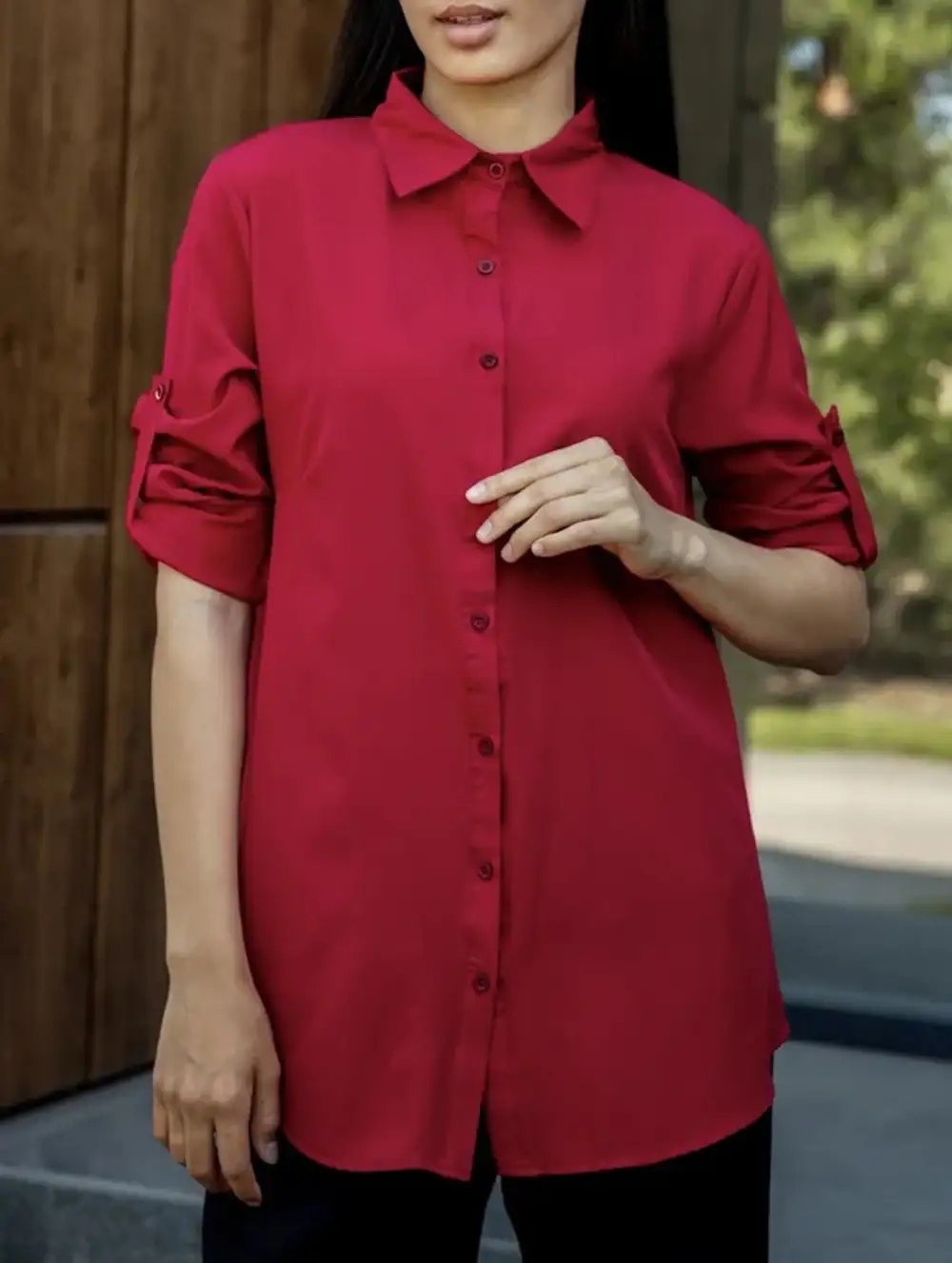 Polo Button Blouse