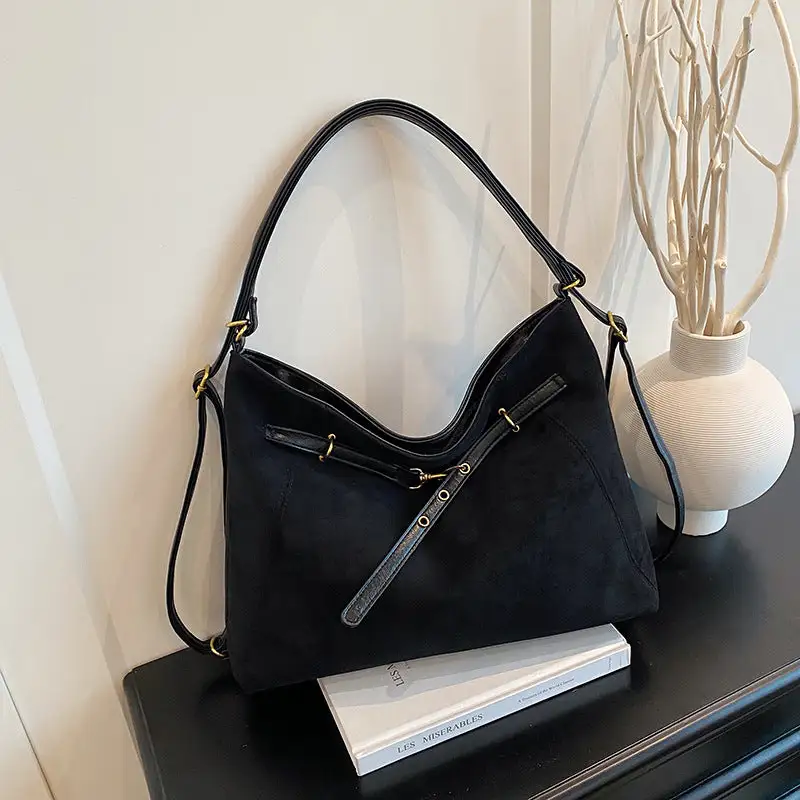 Suede Hobo Bag