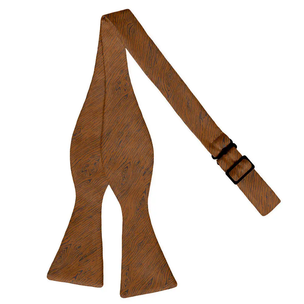 Woodgrain Pattern Bow Tie