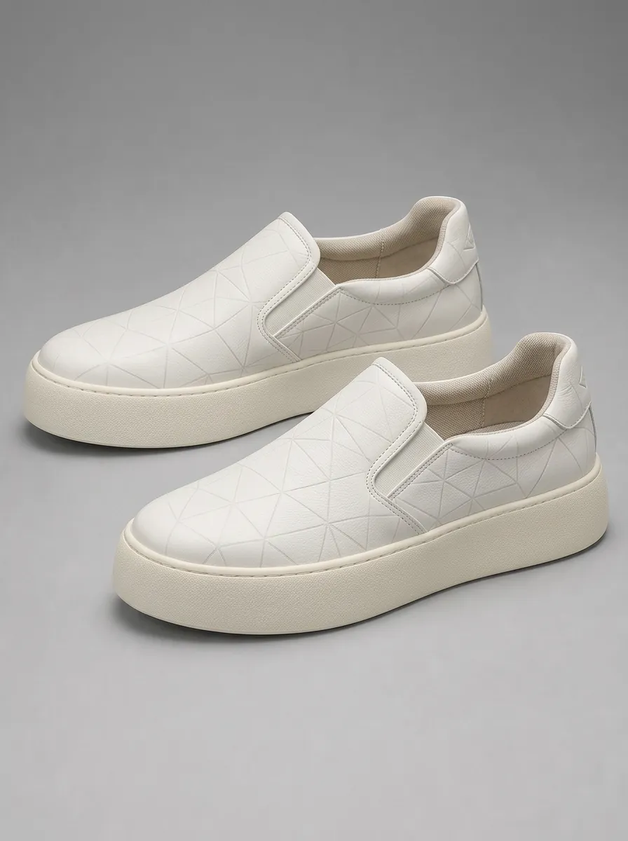 Men's Retro Geometric Pattern Skate Shoes