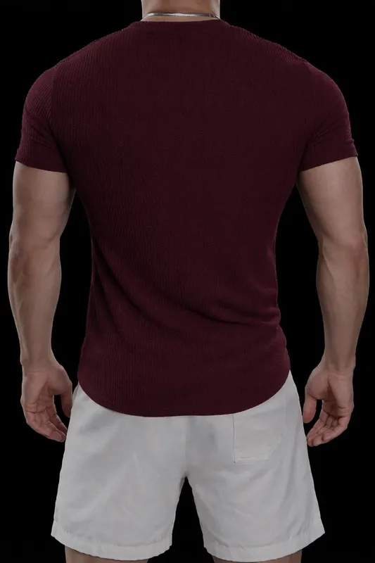 Premium Textured Crewneck T-Shirt