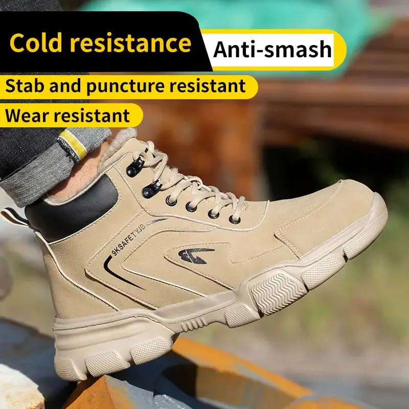 Men's Soft Insole Utility Work Boots