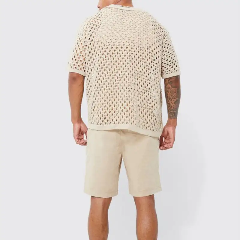 Textured Knit Resort Shirt