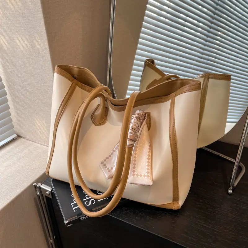 Roomy Textured Tote Bag