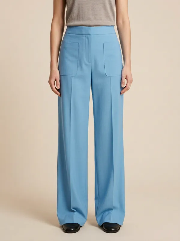 Effortless High Rise Wide Leg Trousers