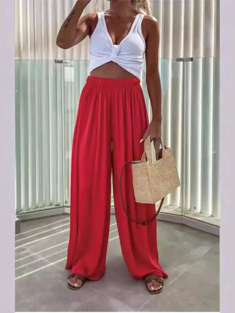 Wide Leg Flowy Pants