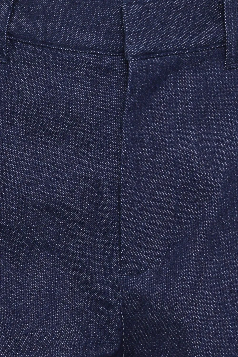 High Waist Pleated Pocket Denim Shorts