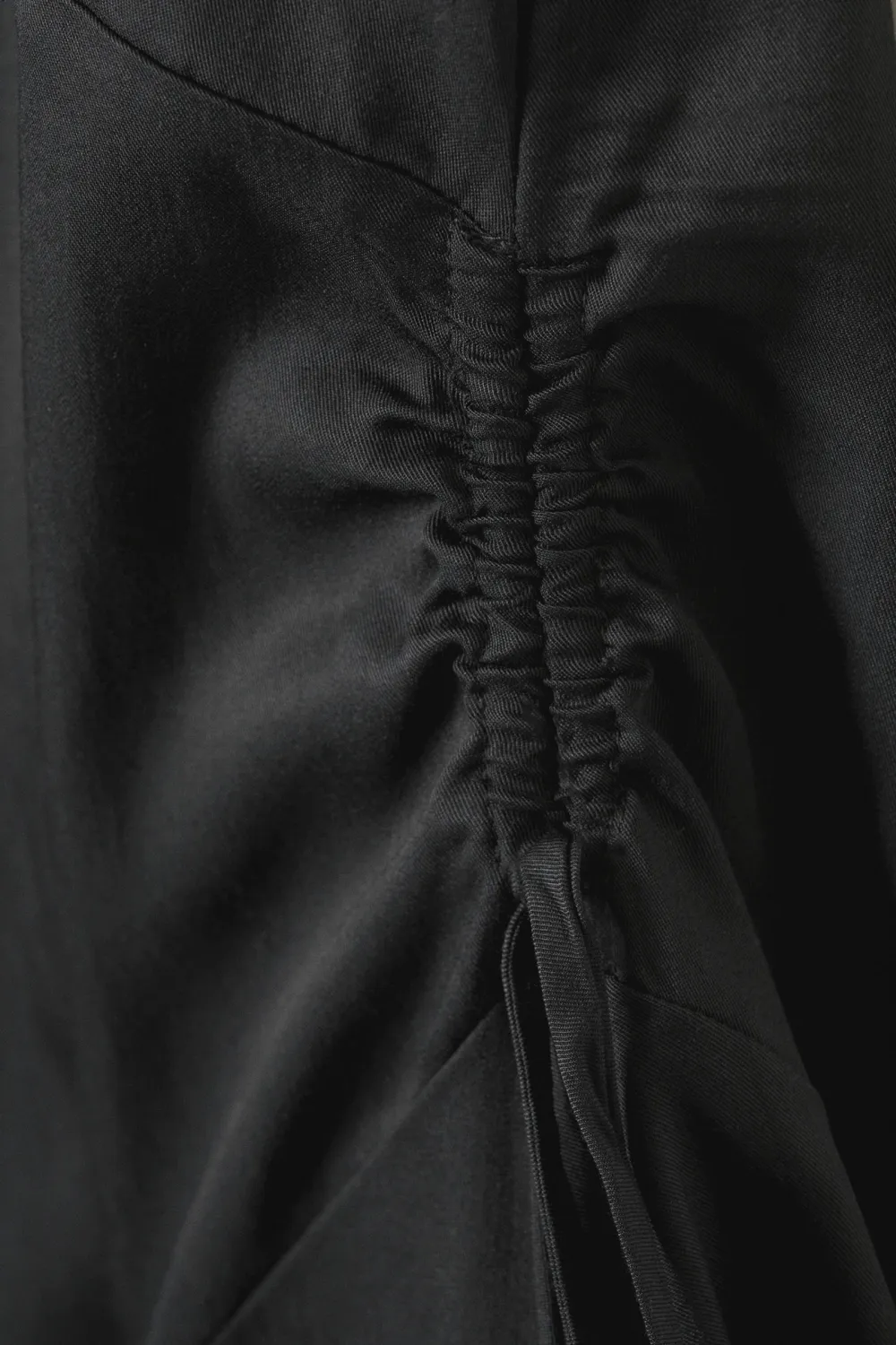 Drawstring Detail V-Neck Dress