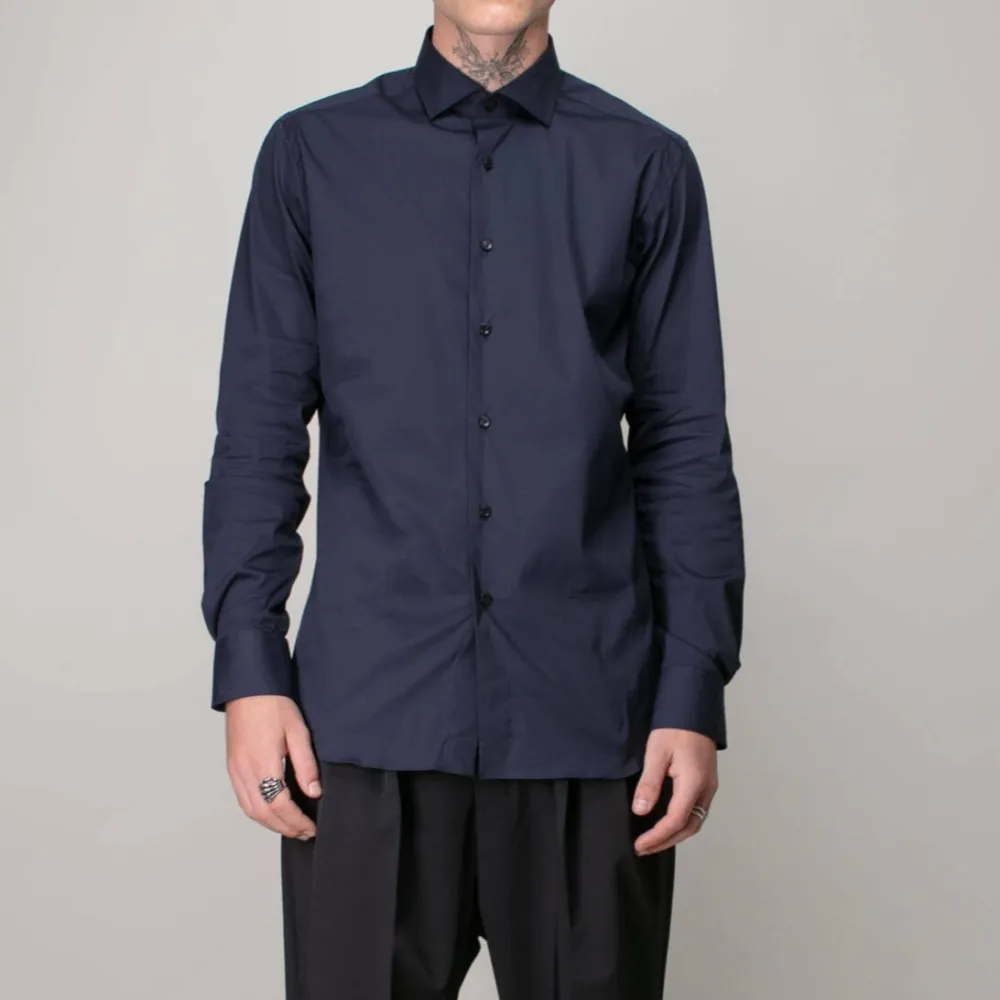Contemporary Boxy Fit Collared Shirt