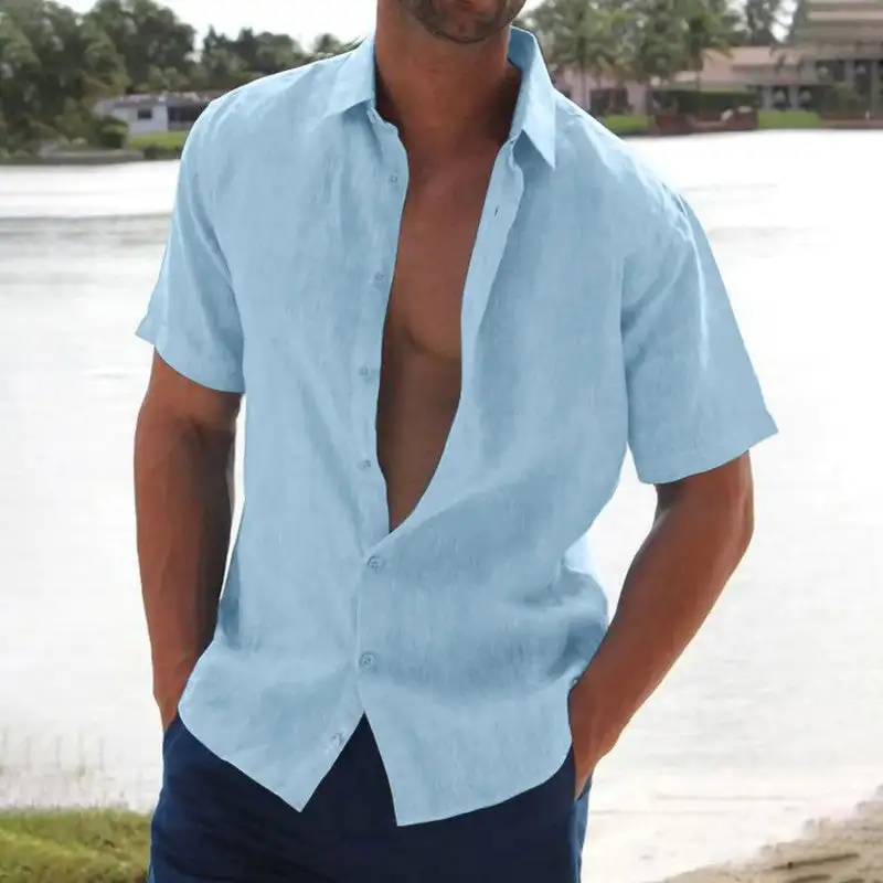 Linen Short Sleeve Casual Shirt
