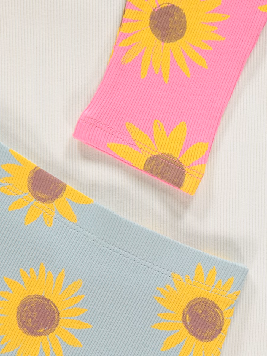 Bright Sunflower Ribbed Leggings 3 Pack detail 1
