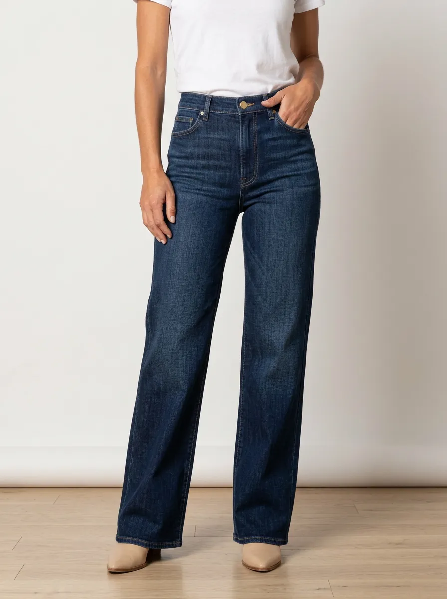 Everyday Wide-Leg Denim Denim Jeans