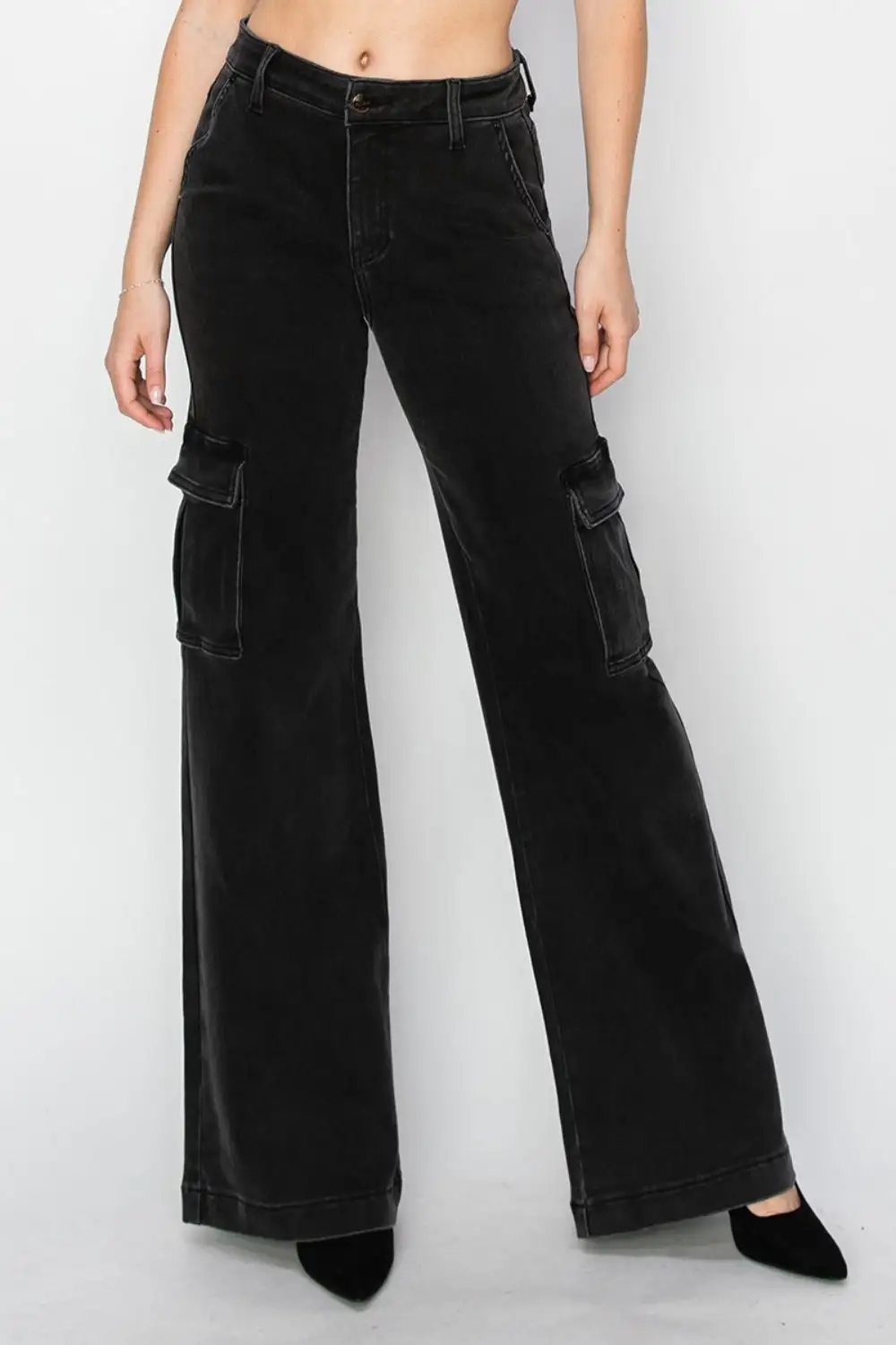 Soft Elastic Waist Denim Jeans