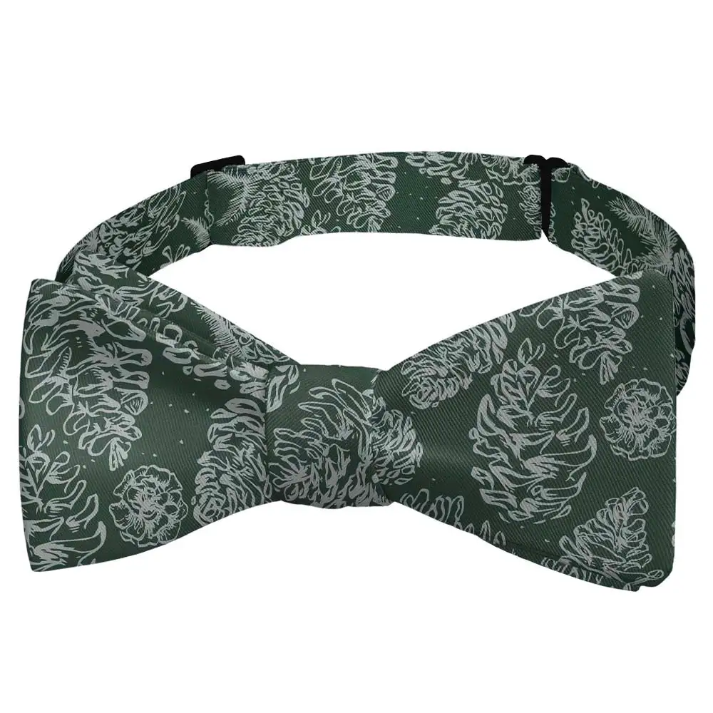 Pinecones Pattern Bow Tie